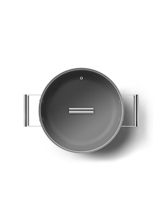 SMEG Cookware 50''S Style CKFD2811BLM Siyah Pilav Tenceresi 28 Cm 4