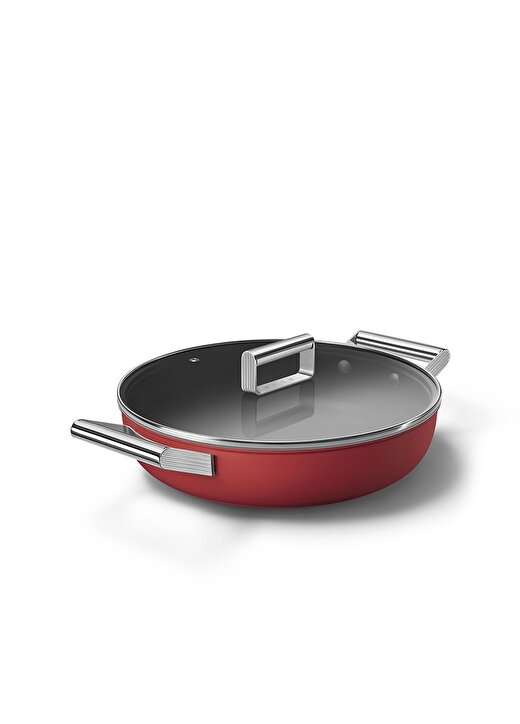 SMEG Cookware 50''S Style CKFD2811RDM Kırmızı Pilav Tenceresi 28 Cm 2