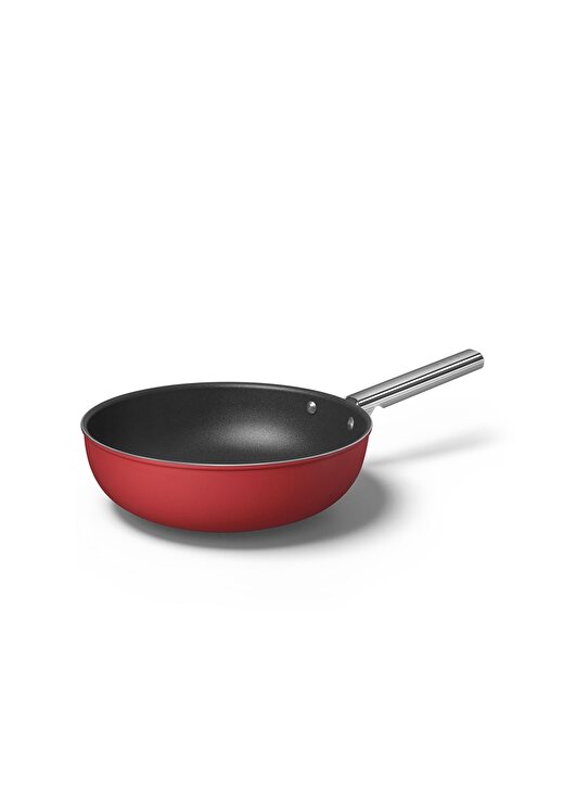 SMEG Cookware 50''S Style CKFW3001RDM Kırmızı Wok Tava 30 Cm 1