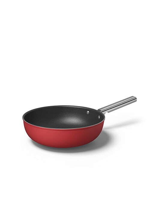 SMEG Cookware 50''S Style CKFW3001RDM Kırmızı Wok Tava 30 Cm 4