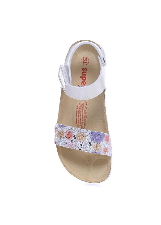 Superfit 1-000123-1000-2 Bios Beyaz Kız Çocuk Sandalet 4