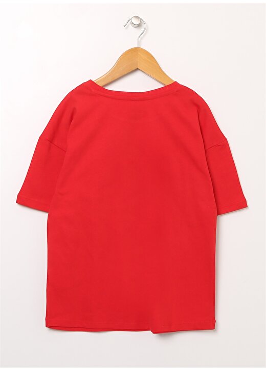 Lee Cooper Baskılı Kırmızı Erkek Çocuk T-Shirt 222 LCB 242007 LONDON KIRMIZI 2