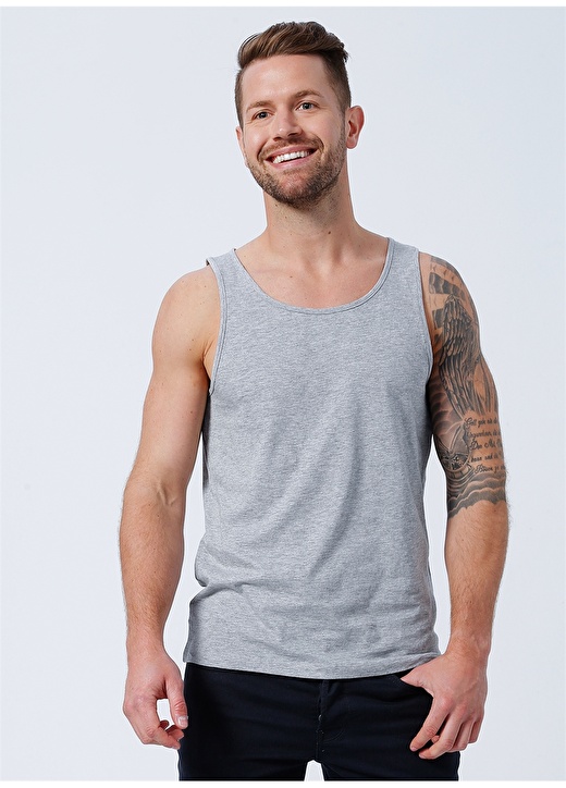 Only & Sons Gri Melanj Erkek Atlet 22022650_ONSGIL REG SUMMER TANK TOP 3