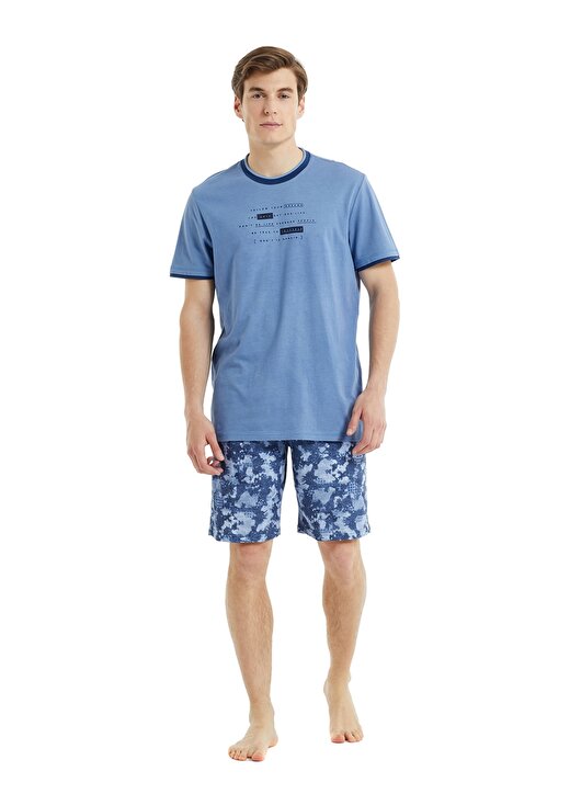 Blackspade Mavi Erkek Pijama Takımı 30825 1