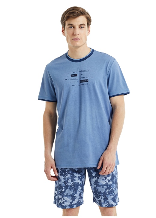 Blackspade Mavi Erkek Pijama Takımı 30825 2