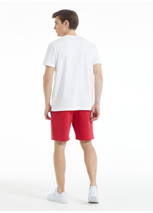 Blackspade 30847 V Yaka Normal Kalıp Düz Beyaz Erkek T-Shirt 2