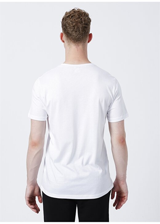 Blackspade 30846 Yuvarlak Yaka Normal Kalıp Düz Beyaz Erkek T-Shirt 3