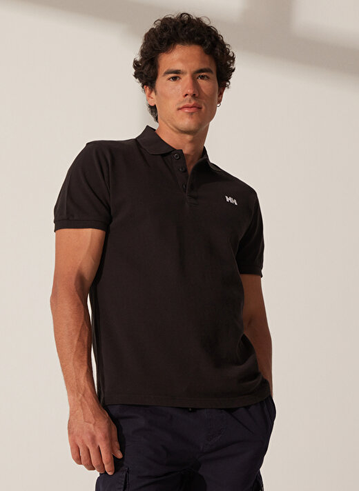 Helly Hansen Siyah Erkek Polo Yaka Polo T-Shirt TRANSAT POLO  4