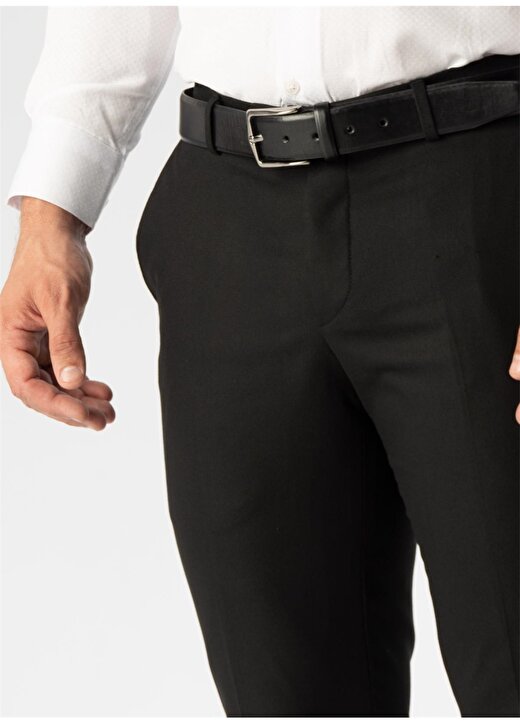Süvari Normal Bel Normal Paça Slim Fit Siyah Erkek Pantolon PN1014300196 3