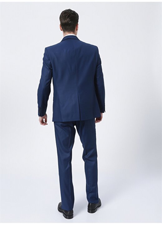 Fabrika Normal Bel Slim Fit İndigo Erkek Takım Elbise FANSE6,5TE01PART22125 4