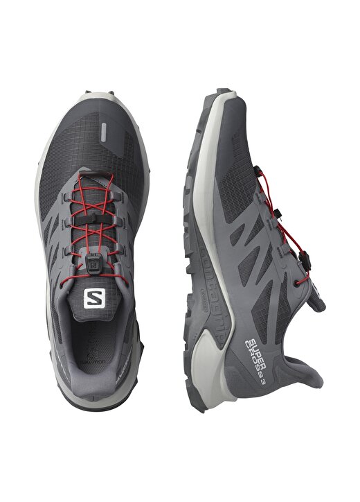 Salomon Gri Erkek Koşu Ayakkabısı L41450400 SUPERCROSS 3 4