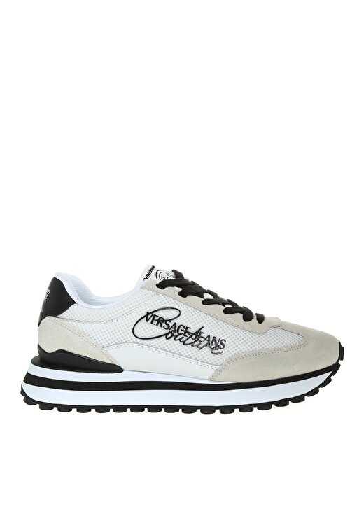 Versace Jeans Couture Beyaz Erkek Yüksek Taban Sneaker 72YA3SE7003 1