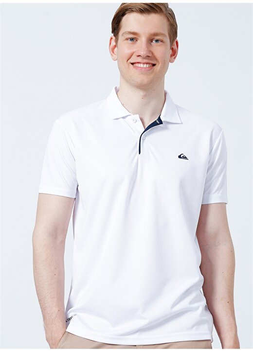 Quiksilver Düz Beyaz Erkek Polo T-Shirt TEQYKT07004 PER4MAN's POLO 3