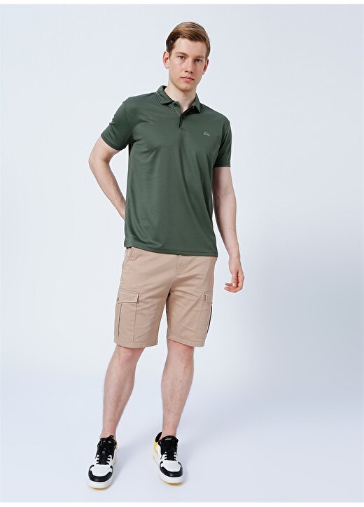 Quiksilver Düz Yeşil Erkek Polo T-Shirt TEQYKT07004 PER4MAN's POLO 2
