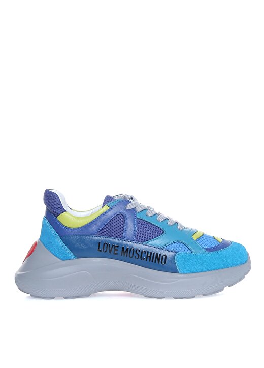 Love Moschino Mavi Kadın Yüksek Taban Sneaker JA15306G1E 1