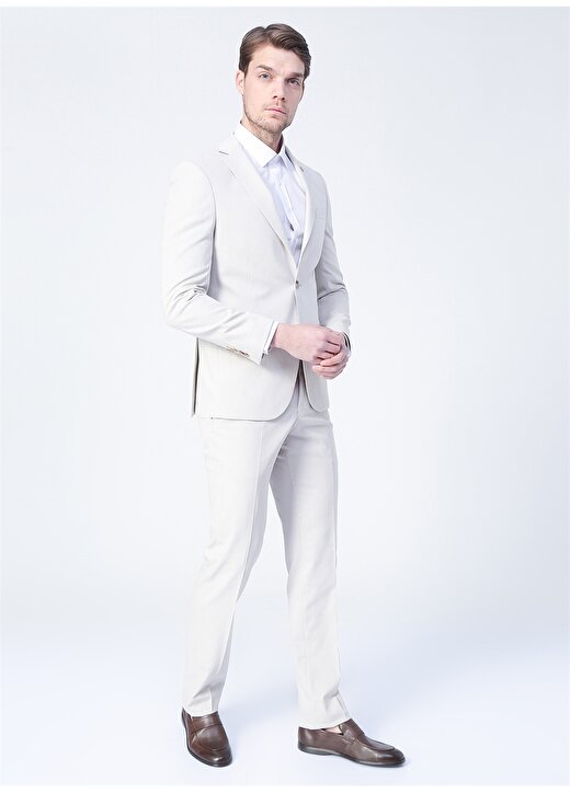 Altınyıldız Classics Normal Bel Slim Fit Bej Erkek Takım Elbise 4A3022200110 3