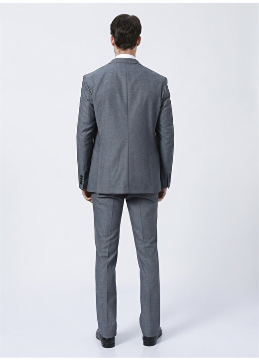 Altınyıldız Classics 4A3022200113 Mono Yaka Normal Bel Slim Fit Antrasit Erkektakım Elbise 3
