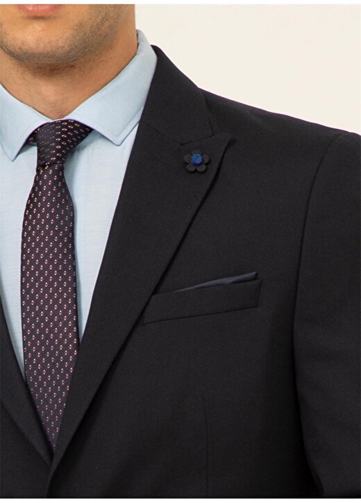 Süvari Normal Bel Slim Fit Mavi Erkek Takım Elbise TK1000600230 3