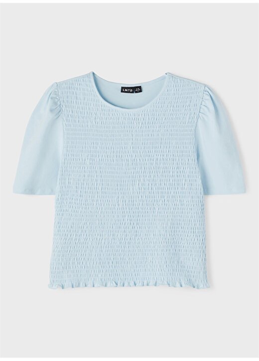 Lmtd Düz Mavi Kız Çocuk T-Shirt 13203323 4