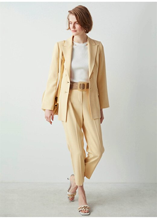 İpekyol Sarı Kadın Blazer Ceket IS1220106014087 1