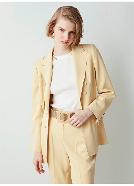 İpekyol Sarı Kadın Blazer Ceket IS1220106014087 2