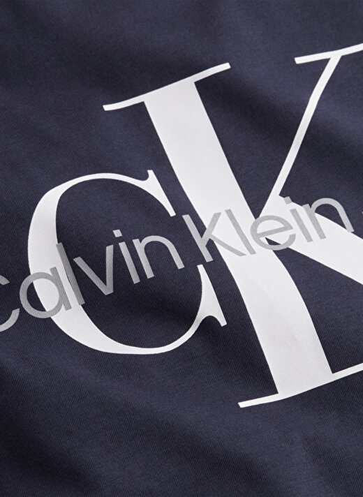 Calvin Klein Jeans Mavi Erkek Bisiklet Yaka Düz T-Shirt J30J320935-CHW CORE MONOGRAM 3