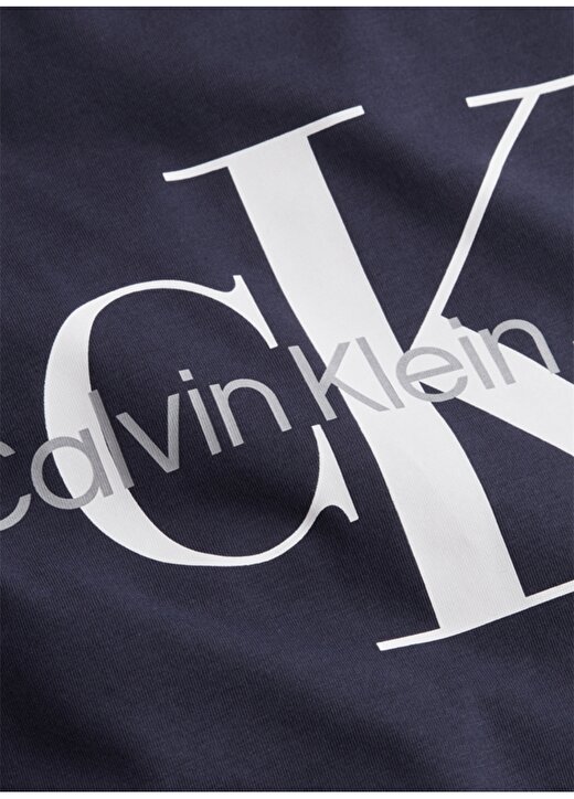 Calvin Klein Jeans Mavi Erkek Bisiklet Yaka Düz T-Shirt J30J320935-CHW CORE MONOGRAM 3