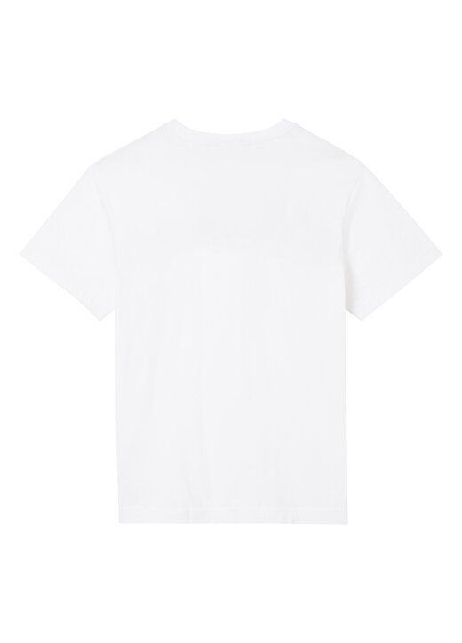 Calvin Klein Jeans Beyaz Erkek Bisiklet Yaka Düz T-Shirt J30J320935-YAF CORE MONOGRAM 3
