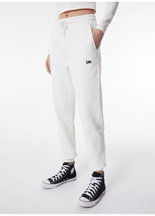 Lee L221036102 Normal Bel Regular Fit Beyaz Kadın Pantolon 3