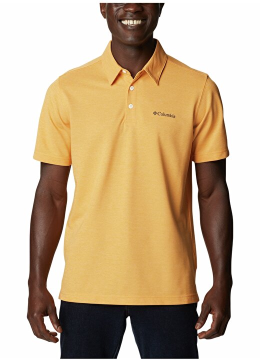 Columbia Sarı Erkek Çizgili Polo T-Shirt 1931941880 880 AM2 1