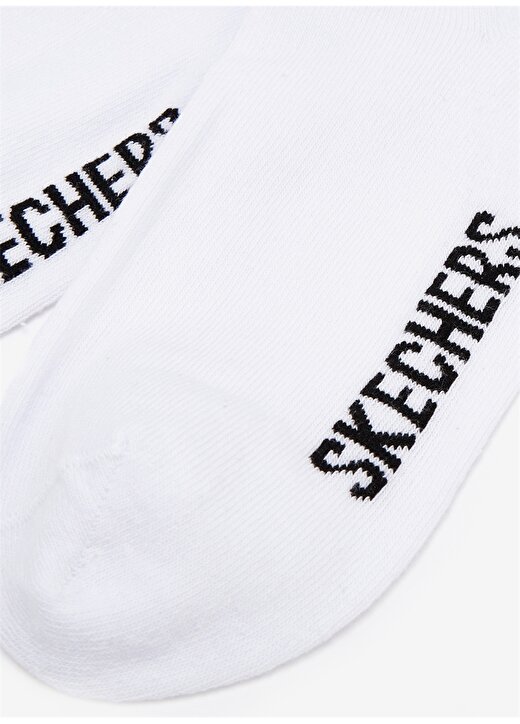 Skechers Unisex Beyaz Çorap S212505-100 U Low Cut Single Sock 4