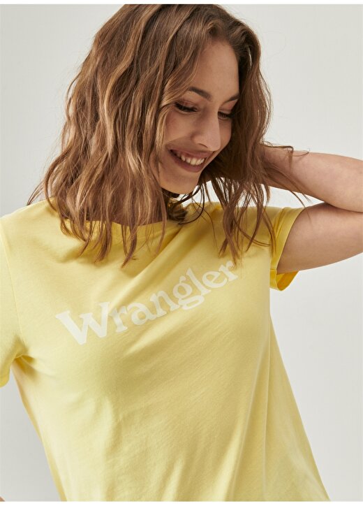 Wrangler Bisiklet Yaka Sarı Kadın T-Shirt W7N4GHY19 3