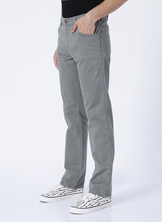 Wrangler Normal Bel Straight Yeşil Erkek Chino Pantolon W121Y665M_TEXAS STRAIGHT chino pant 3