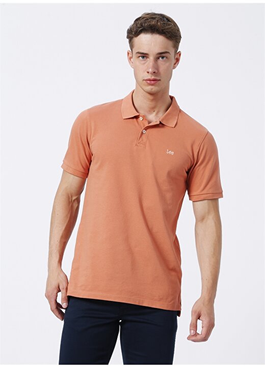 Lee Açık Turuncu Erkek Polo T-Shirt L65CQSUK_ Polo T-Shirt 3