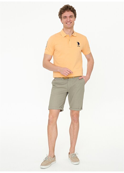 U.S. Polo Assn. G081SZ011.000.1372832 Sarı Erkek T-Shirt 2