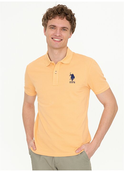 U.S. Polo Assn. G081SZ011.000.1372832 Sarı Erkek T-Shirt 3