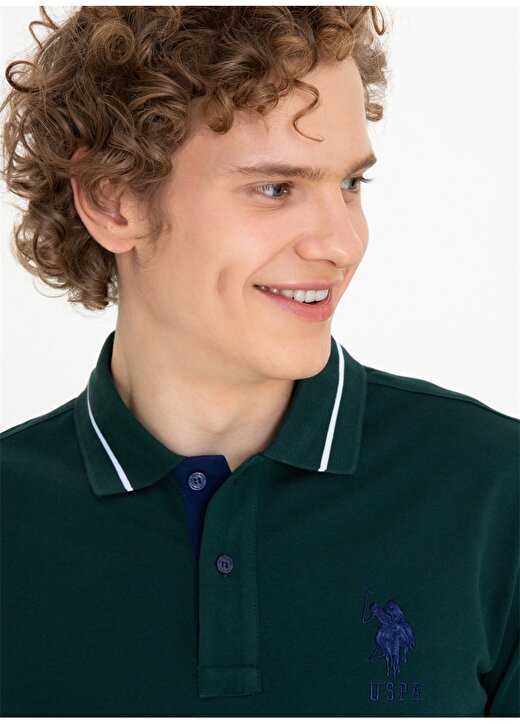 U.S. Polo Assn. G081SZ011.000.1372846 Koyu Yeşil Erkek T-Shirt 2
