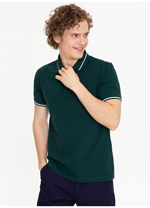 U.S. Polo Assn. G081SZ011.000.1372846 Koyu Yeşil Erkek T-Shirt 3