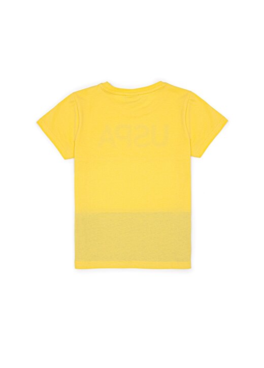 U.S. Polo Assn. Bisiklet Yaka Kısa Kollu Açık Sarı Erkek Çocuk T-Shirt 2