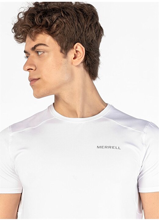 Merrell M2team 103 Team Bisiklet Yaka Normal Kalıp Beyaz Erkek T-Shirt 2