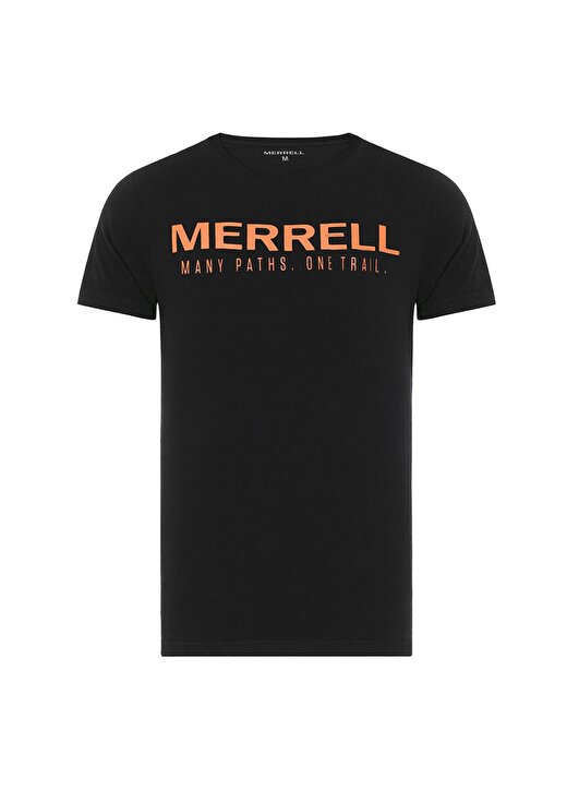 Merrell Bisiklet Yaka Baskılı Siyah Erkek T-Shirt M2TITLE 10010 TITLE M 4