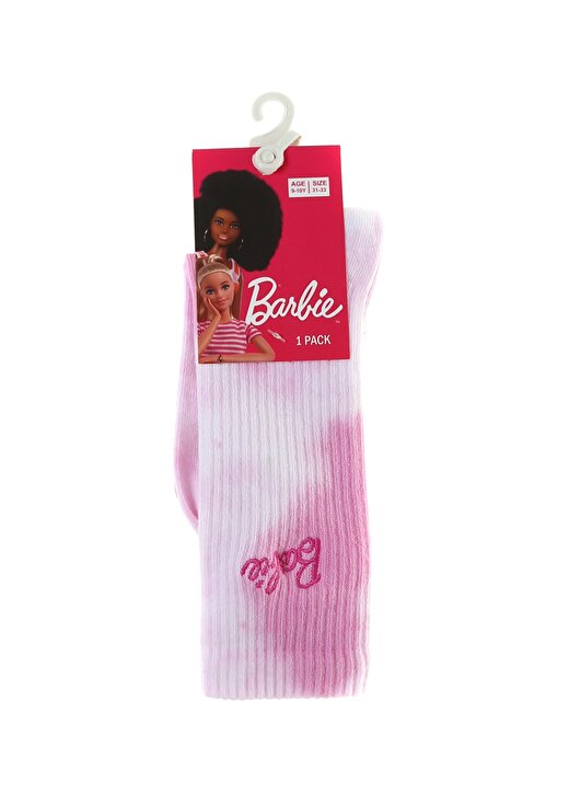 Barbie Pembe Kız Çocuk Soket Çorap BARBIE2201 1