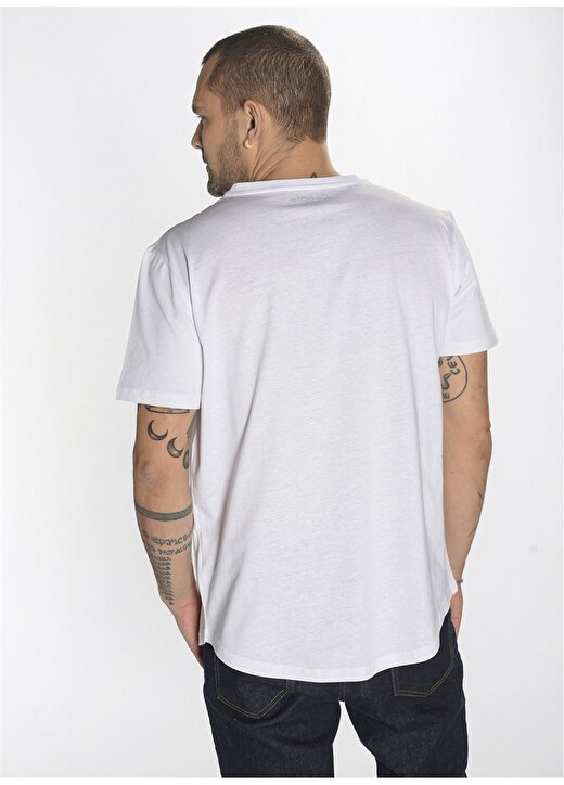 People By Fabrika Beyaz Erkek T-Shirt PFESS22TS0016 4