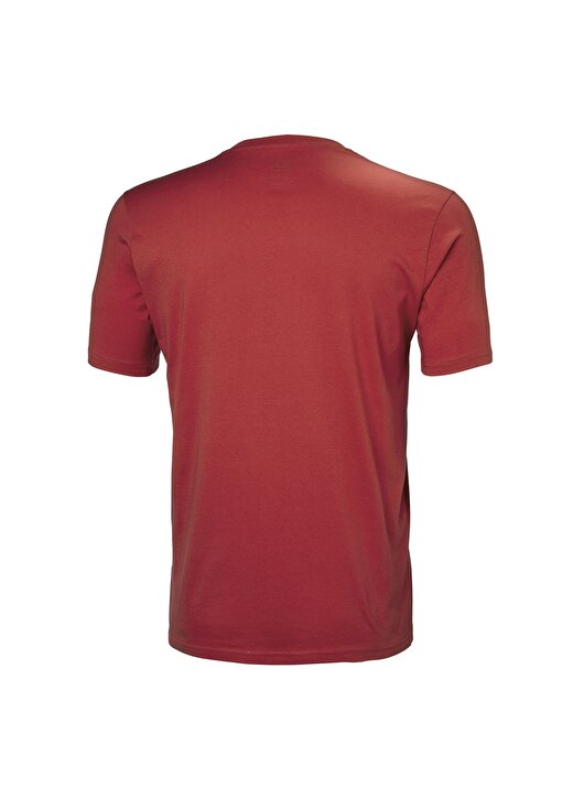 Helly Hansen HHA.33979 Logo Bisiklet Yaka Normal Kalıp Düz Kırmızı Erkek Polo T-Shirt 2