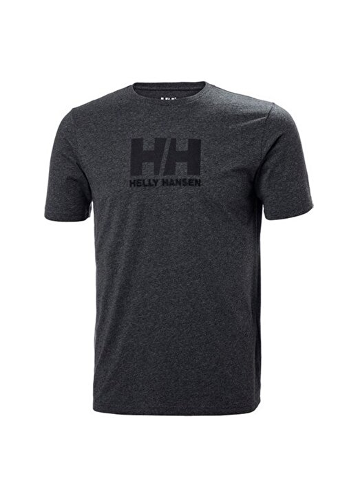 Helly Hansen Bisiklet Yaka Normal Kalıp Düz Füme Melanj Erkek Polo T-Shirt 1