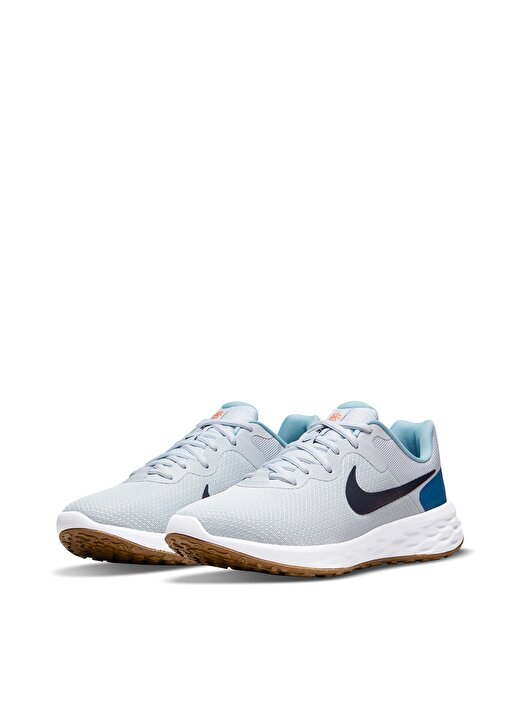 Nike Gri - Mavi Erkek Koşu Ayakkabısı DC3728-009 NIKE REVOLUTION 6 NN 1