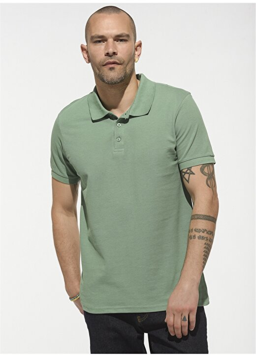 People By Fabrika Yeşil Erkek T-Shirt PFESS22TS0001 2