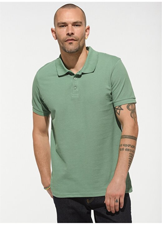 People By Fabrika Yeşil Erkek T-Shirt PFESS22TS000114 2