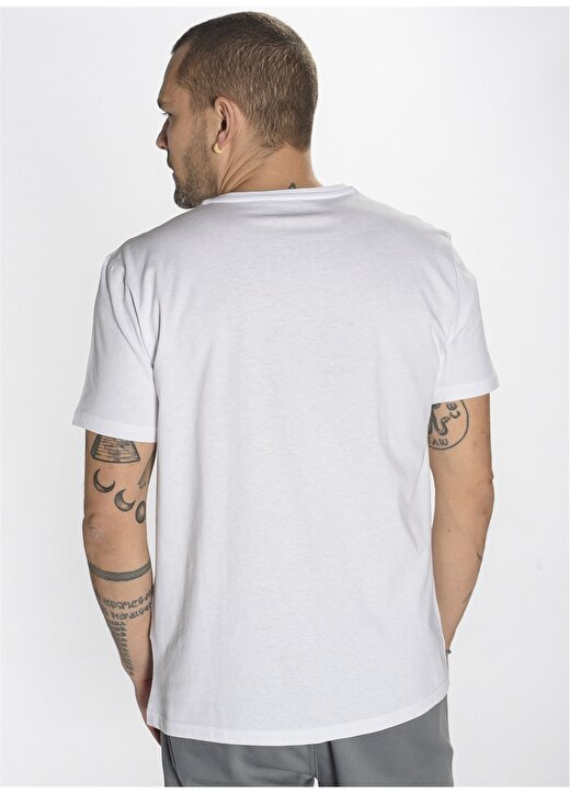 People By Fabrika Beyaz Erkek T-Shirt - PFESS22TS0002 4