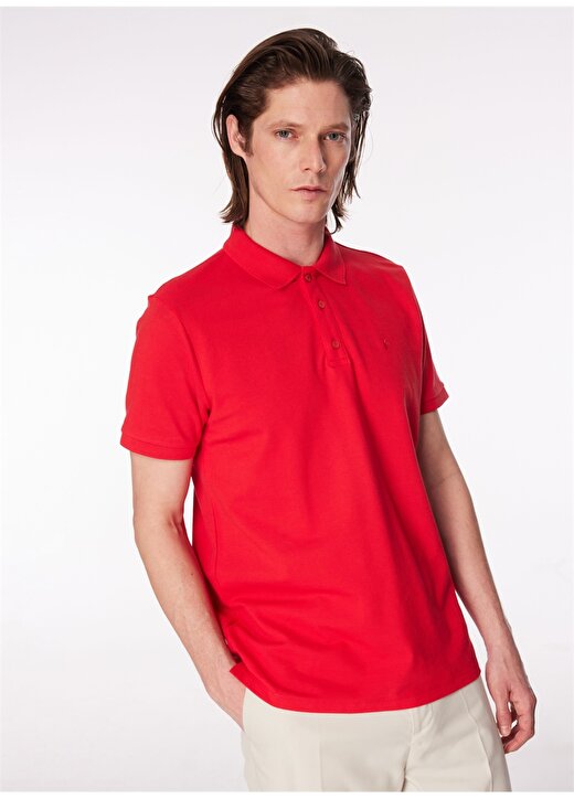 Fabrika Comfort Kırmızı Erkek Polo Yaka Basic Polo T-Shirt CM NOBRO K CEPSIZ 1